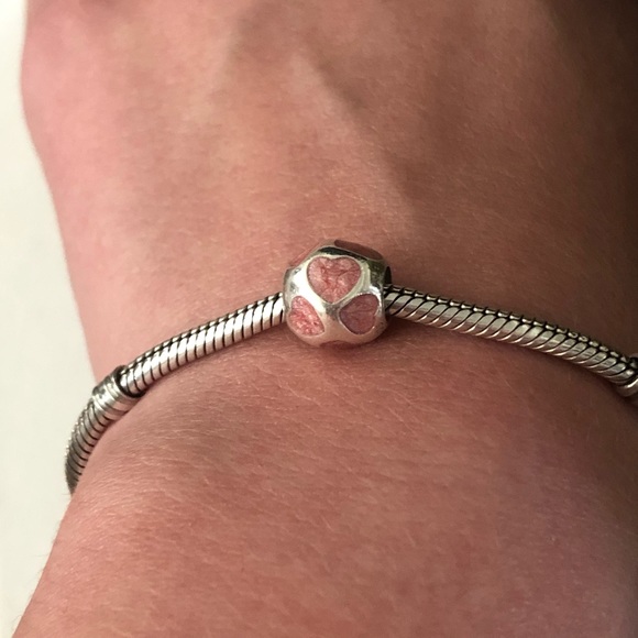 💕3/$85 “I Love You Hearts” PANDORA 925 Pink Charm - Picture 12 of 14